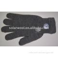 Merino wool knitted mens glove